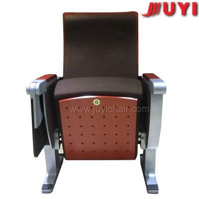 Chinese Factory Heavy Duty Wooden Armrest Fire Resistant Fabric Folding VIP Cinema Auditorium Seating