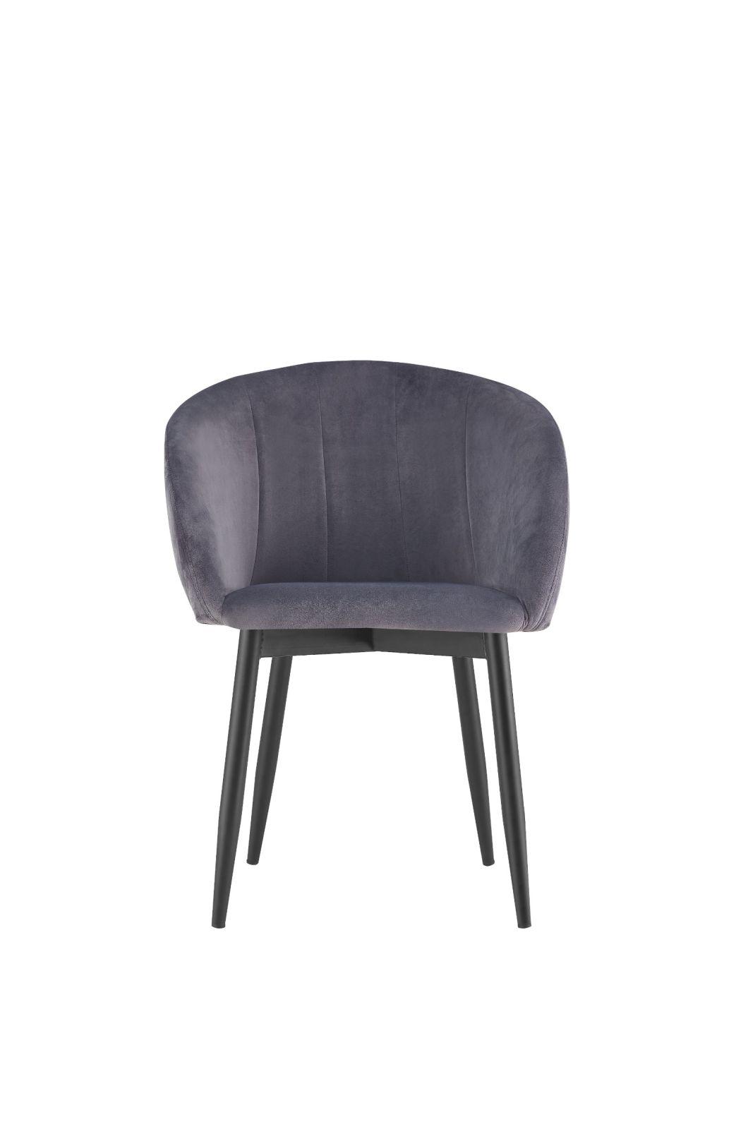 Factory Price New Design Cheap Modern Velvet Comfortable Fabric Dining Chair Furniture Chair