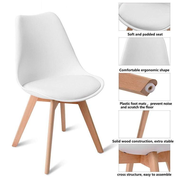 Cheap Factory Price Upholstery Wood Leg Modern Cafe Kitchen Dining Living Dining Room Chairs