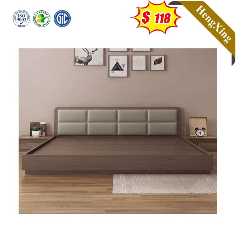 CE Certified Modern King Bed with Night Stand