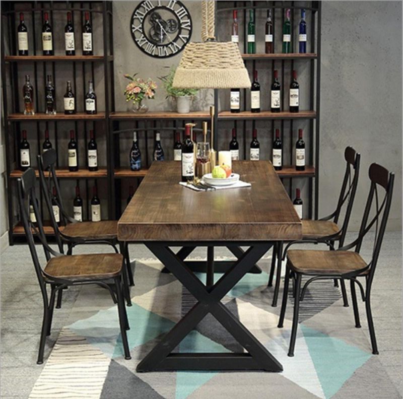 Wholesale Antique Interior Decorative Furniture Hospitality Furniture Upholstered Dining Table