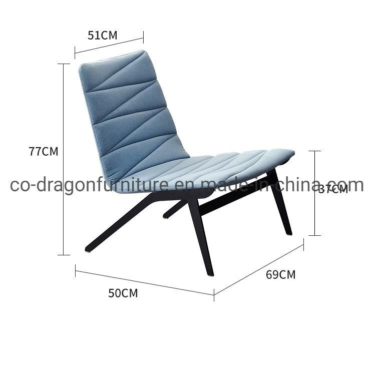 New Design Metal Legs Fabric Lounge Chair for Home Furniture