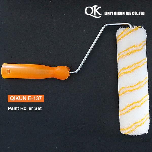 E-131 Hardware Decorate Paint Hardware Hand Tools Acrylic Polyester Mixed Yellow Double Strips Fabric Paint Roller Brush