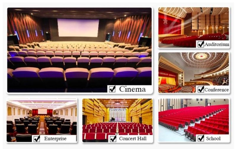 Wholesale University Lecture Room Church Fabric Hall Classroom Movie Chair Custome Price Public Auditorium Seat