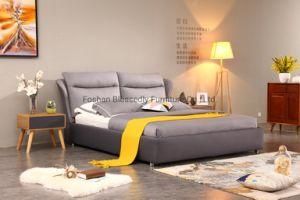 Modern Bedroom Furniture Fabric Bed King Size Apartment Hotel Bed