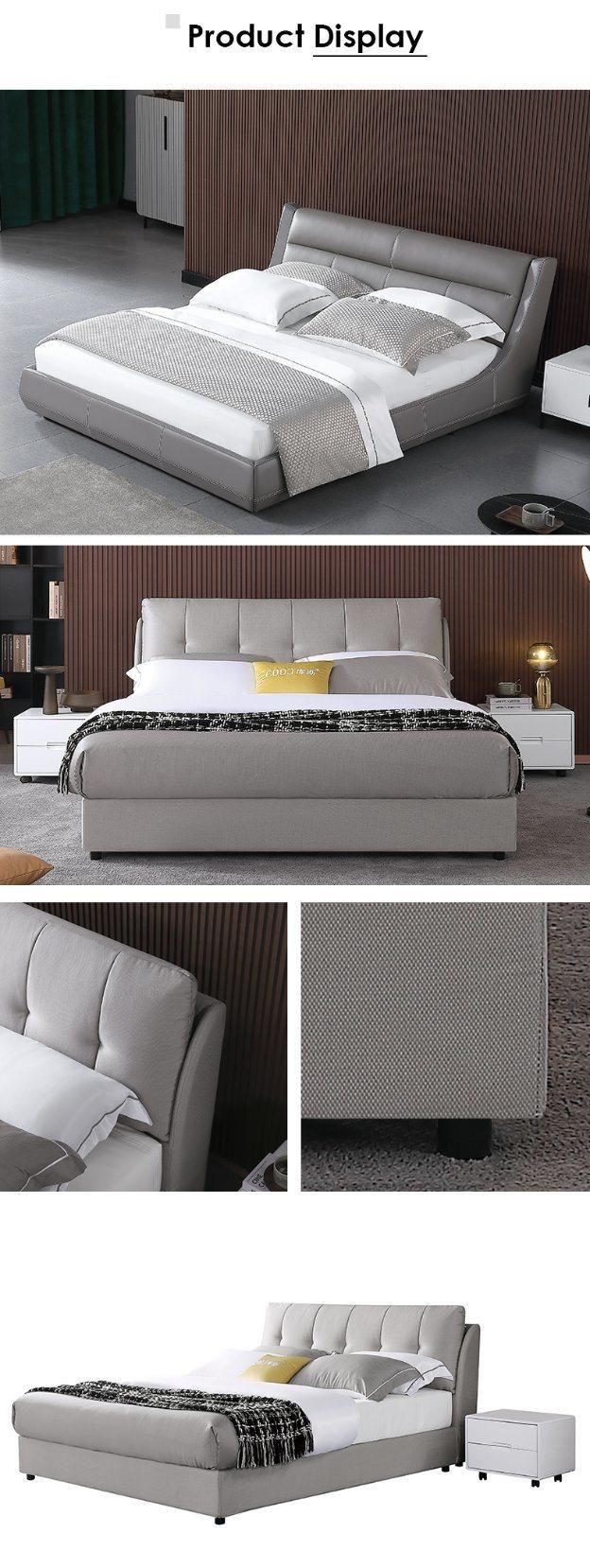 High Quality Jacquard Fabric Bedroom Double Bed