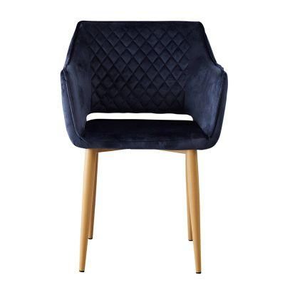 Wholesale Dining Room Furniture Modern Upholstered Velvet Fabric Dining Chair