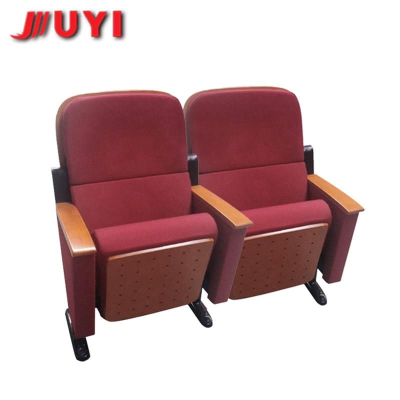 VIP Brand Indoor Upholstery Folding Auditorium Lecture Stackable Wooden Theater Chair Stackable Chairs for The Theater Jy-601