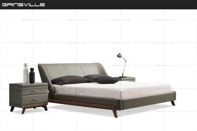 Modern Home Furniture Wood Leg Bedroom Furniture of Double King Size Wall Bed