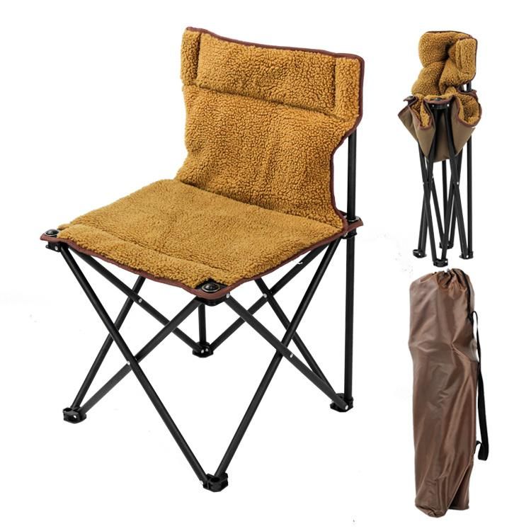 Outdoor Furniture Portable Steel Cashmere Fishing Folding Camping Beach Chair