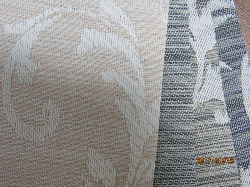 White Coating Blackout Sunscreen Roller Blind Fabric Solar Shade Curtain, Solar Window Shandes Ready Made Jacquard Blind