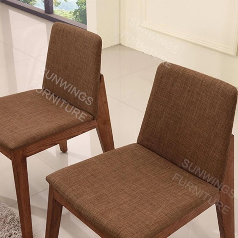 Fabric Dining Chair Wood Chair From Solid Wood Furniture Manufacturer / Factory