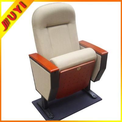 Juyi Hot Sale with Writing Tablet Pad Cinema Wood and Steel Auditorium Chair Jy-605m