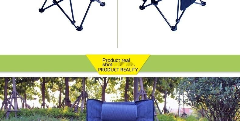 Sitting and Lying Dual-Purpose Folding Chair Outdoor Leisure Folding Recliner Portable Camping Fishing Chair Lunch Chair