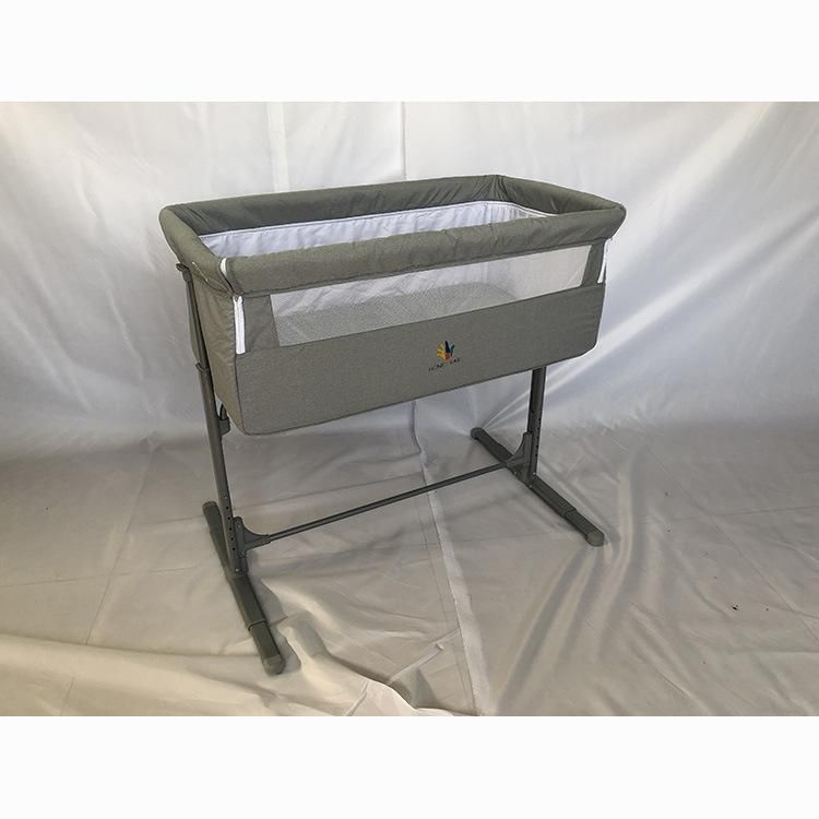Mamakids S12-7 New Plastic Baby Playpen European Standard Hot Sale Baby Travel Cot with Changing Table Grey Gray Ash