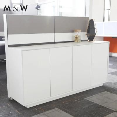 High Quality Modern No Handle Design Under Desk Melamine Wooden Mobile Pedestal Cabinet