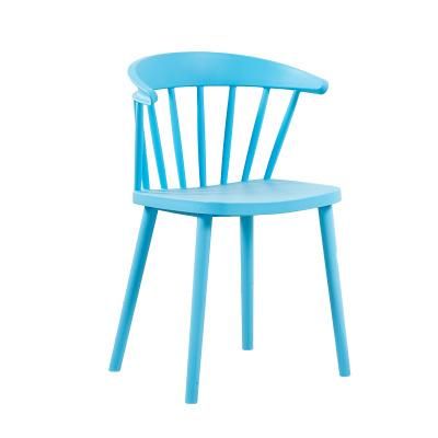 Wholesale Modern Plastic Backrest Family Leisure Dining Chair Pure Plastic Leisure Chair