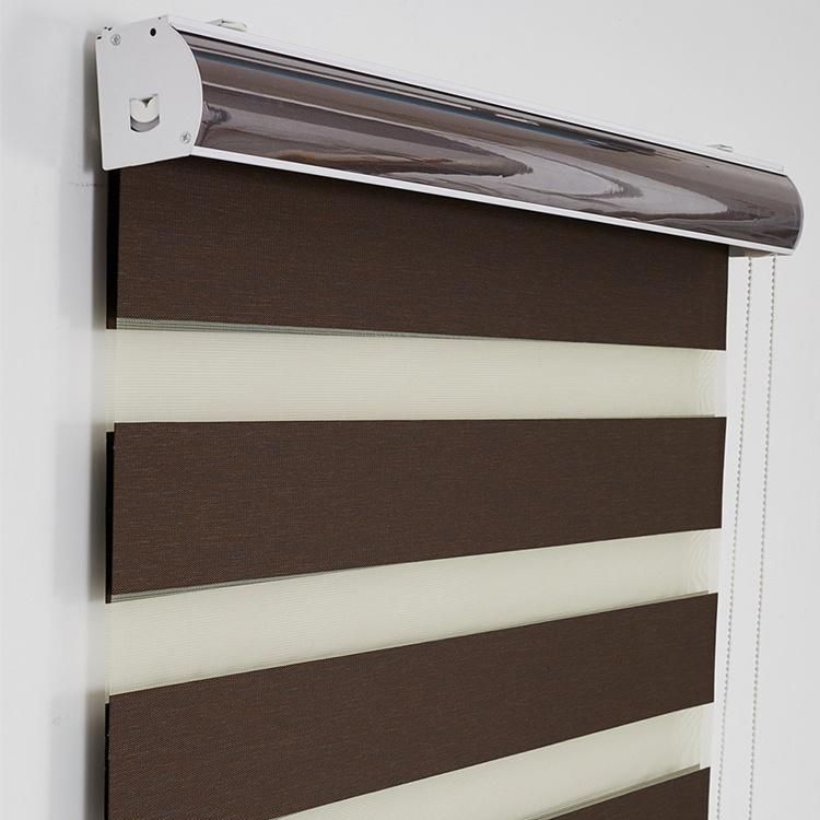 Dual Blackout Double Layer Shade Manual Zebra Blinds Double Roller Blinds