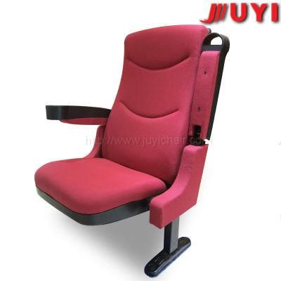 Jy-616 Factory Price Fabric Chair with Arm Chair with Cup Holder for Sale Plastic Armrest Chair