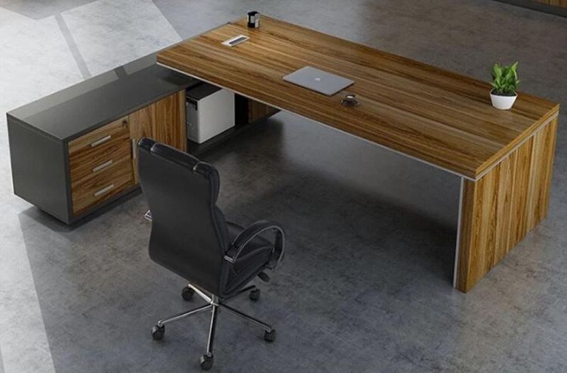 Modern Chinese Office Furniture Wooden Executive Computer Desk CEO Table