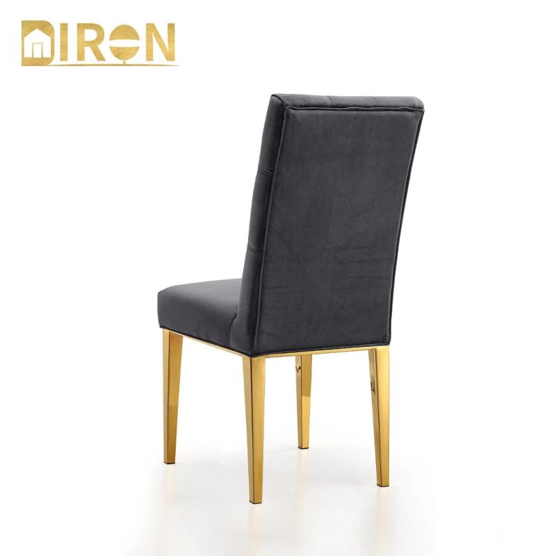 Modern Design Gold Wedding Event Dining Furniture Stainless Steel Chair