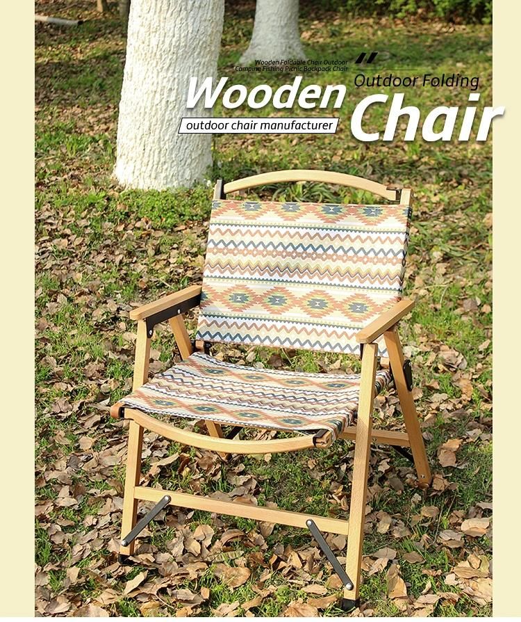 2021 Outdoor Popular Traveling Wood Chair