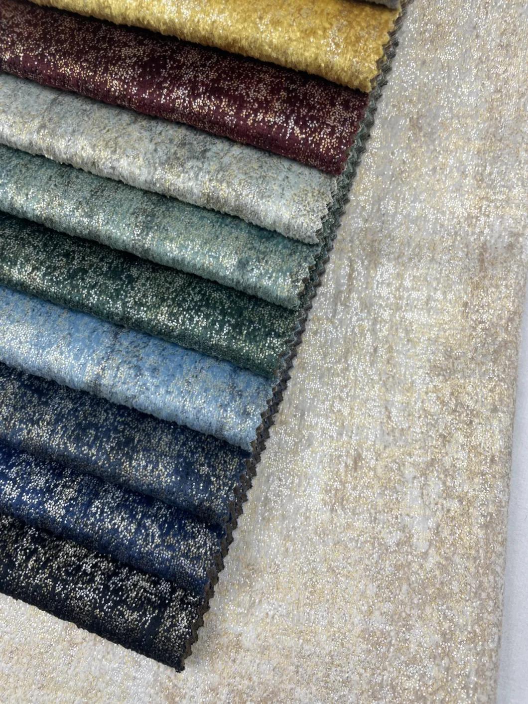 Wholesaller Crushed Velvet Sofa Crushed Velvet Sofa Chenille Sofa Velvet Sofa Covers Fabric Chenille Jacquard Fabric for Sofa Furniture