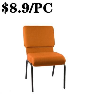 Cheap Dining Auditorium Banquet Furniture Meeting Silla Metal Church Chair