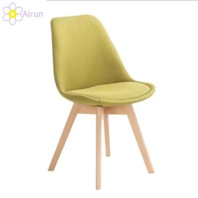 New Style Dining Chair Fabric Chair with Wood Legs Room Chair