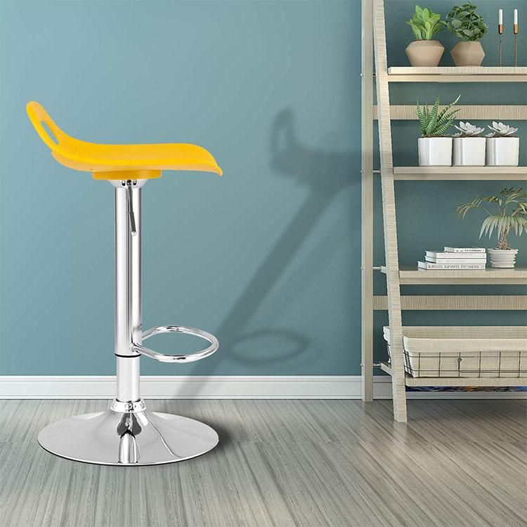 Newly Design Cheap Commerical furniture Colorful Bar Stool Free Sample Adjustable Lift Plastic Bar Chair