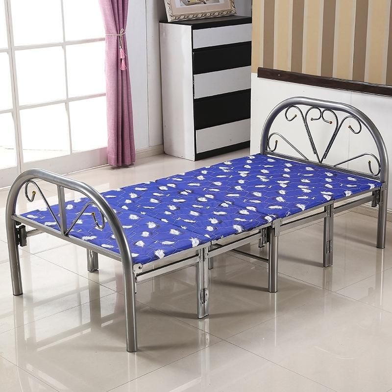 Modern Wedding Event Metal Stackable Steel Hotel Bedroom Folding Bed