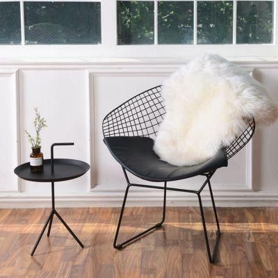 Fashion Stackable Cafe Black Gold Metal Wire Coffee Chair Hotel Outdoor Garden Relaxing Dining Chair