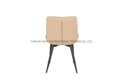 Dining Chairs Velvet Upholstered Seat Tub Chairs with Black Metal Legs Living Room Restaurant Velvet Chair