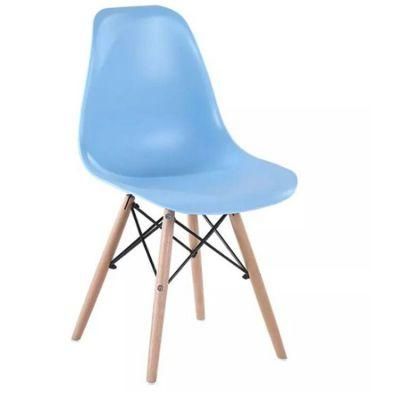 Modern Fashion Wood Plastic Adult High Back Leisure Conference Reception Restaurant Training Plastic Dining Chair for Home