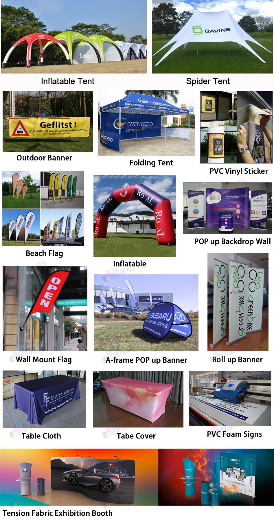 Custom Printing Outdoor/Indoor Activity/Advertising/Promotion/Event Stretch Fabric Table Aluminum Display Counter