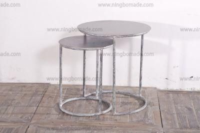 Nordic MID Century Furniture Grey Iron Round Set Table