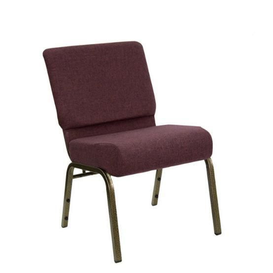 Fabric Modern Religion Indoor Metal Meeting Dining Silla Church Chair