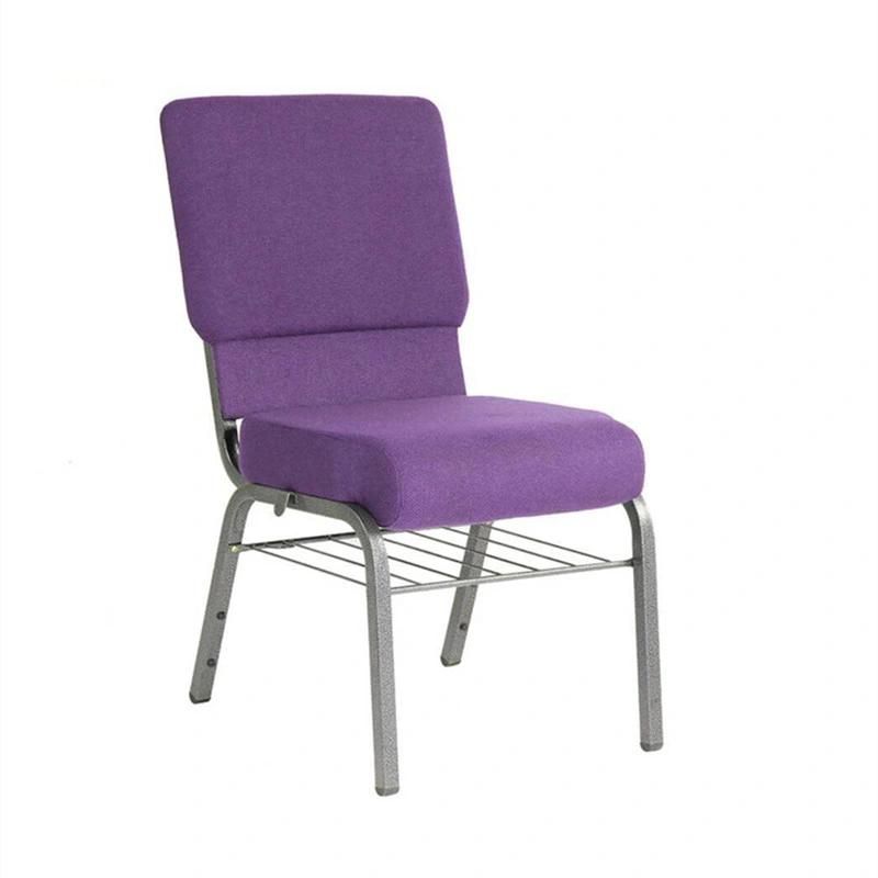 Cheap Price Stacking Theater Wedding Metal Meeting Restaurant Church Chair