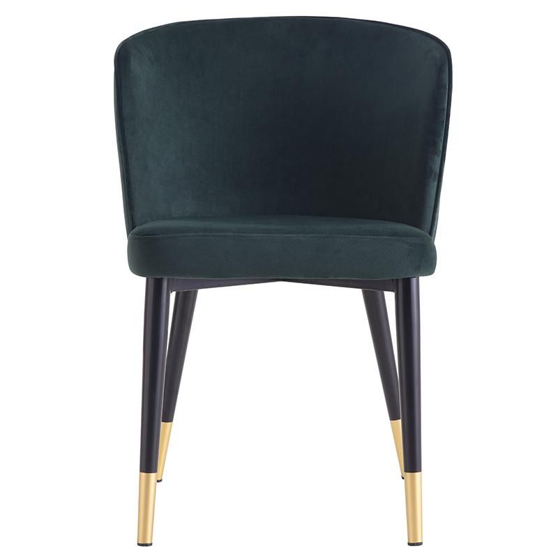 Nordic Luxury Restaurant Home Kitchen Sillas Upholstery Soft Fabric High Back Modern Velvet Dining Chair for Dining Room