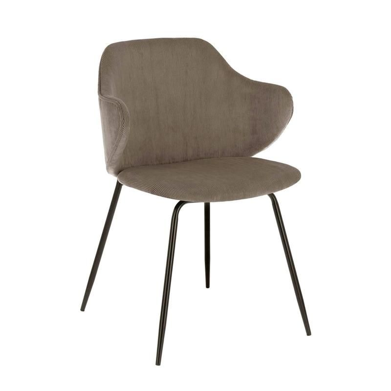 Modern Home Kitchcen Furniture Fabric Seat Dining Chair