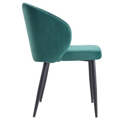 Dining Chair Velvet Dining Chair with Armrest Green Velvet Dining Chair