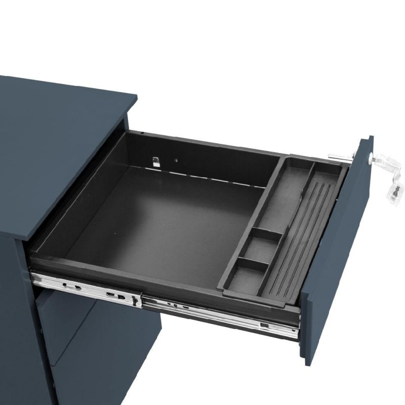 Office Dimensions 19" 3-Drawer Home Office Mobile Pedestal File Cabinet