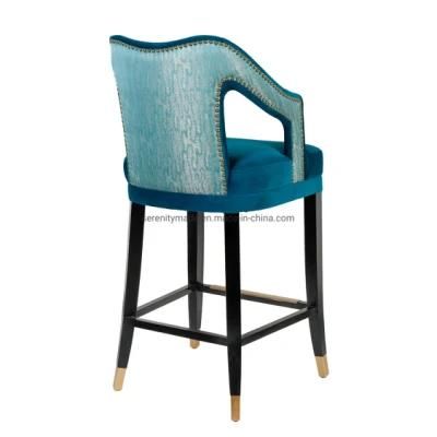 Modern Bar Furniture Fabric Upholstered Bar High Chairs