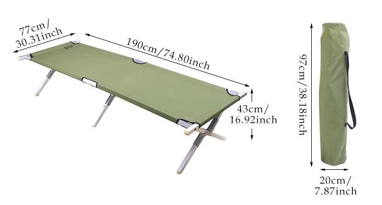 Outdoors Military Folding Camping Bed