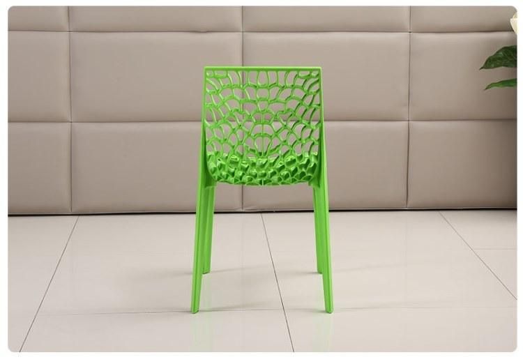 Hotel Lobby Leisure Chair Office Waiting Room Chair Plastic Resin Hollow Dining Chair for Outdoor