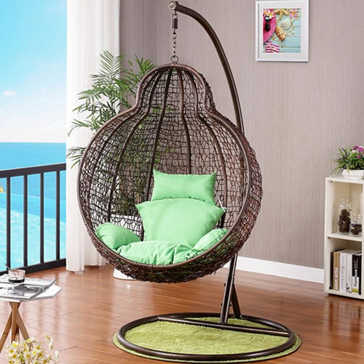 Outdoor Wicker Garden Hanging Swing PE Egg Patio Rattan Chair