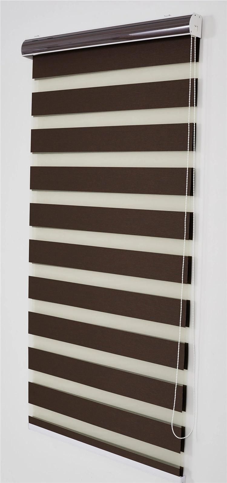 Waterproof Indoor Fabric Blackout Blinds Shades Cordless Turkey Zebra Blinds for Window