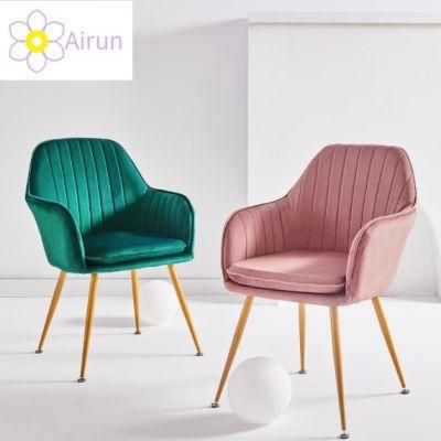 Nordic Dressing Ins Makeup Chair Light Luxury Furniture Iron Simple Household Backrest Upholster Stool Chair