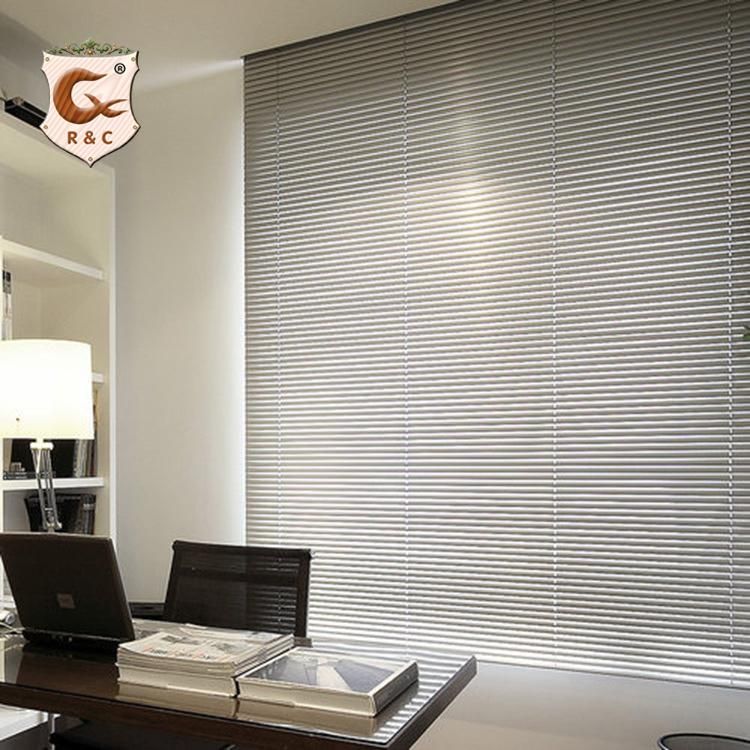 R&C Best Sheer Clear Horizontal Blinds Thermal Aluminum Venetian Blinds for Living Room