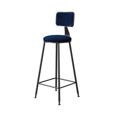 Nordic Modern Bar Furniture Metal Frame Fabric Banquet Party Wedding Stool Chair Bar Stools Chair Bar Chair